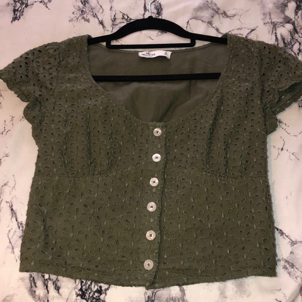 Olive green Hollister top
